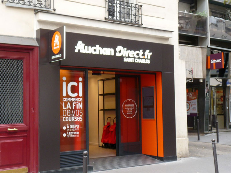 Bandeaux Lumineux Simple Face pour Auchan Direct à Paris (75) - AFE 94