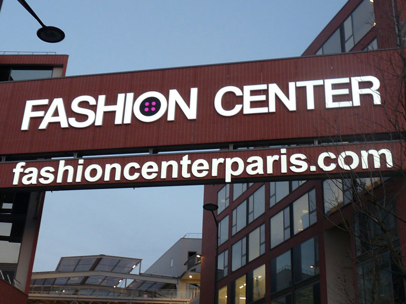 Enseignes Lumineuses Lettres Boîtiers sur bandeau Fashion Center à Aubervilliers (93) - AFE 94