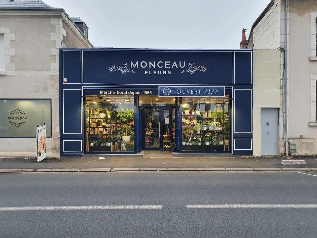 Enseigne Lumineuse MONCEAU FLEURS Amboise 37400
