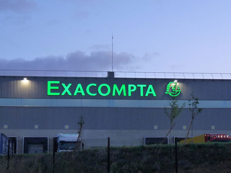 Enseignes Lumineuses Exacompta à Vémars 95 - AFE 94