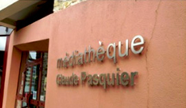Lettres Murales pour la Médiathèque Claude Pasquier à Nangis en Seine-et-Marne (77) - AFE 94