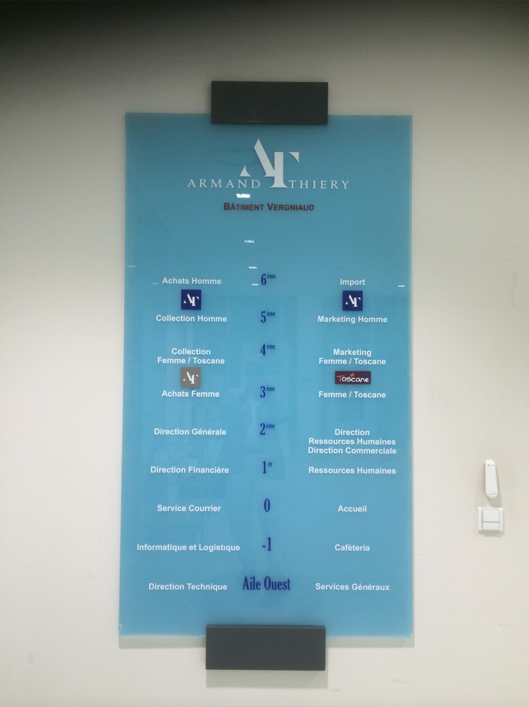 Plaque Signalétique pour Armand Thiery en Seine-et-Marne - AFE 94